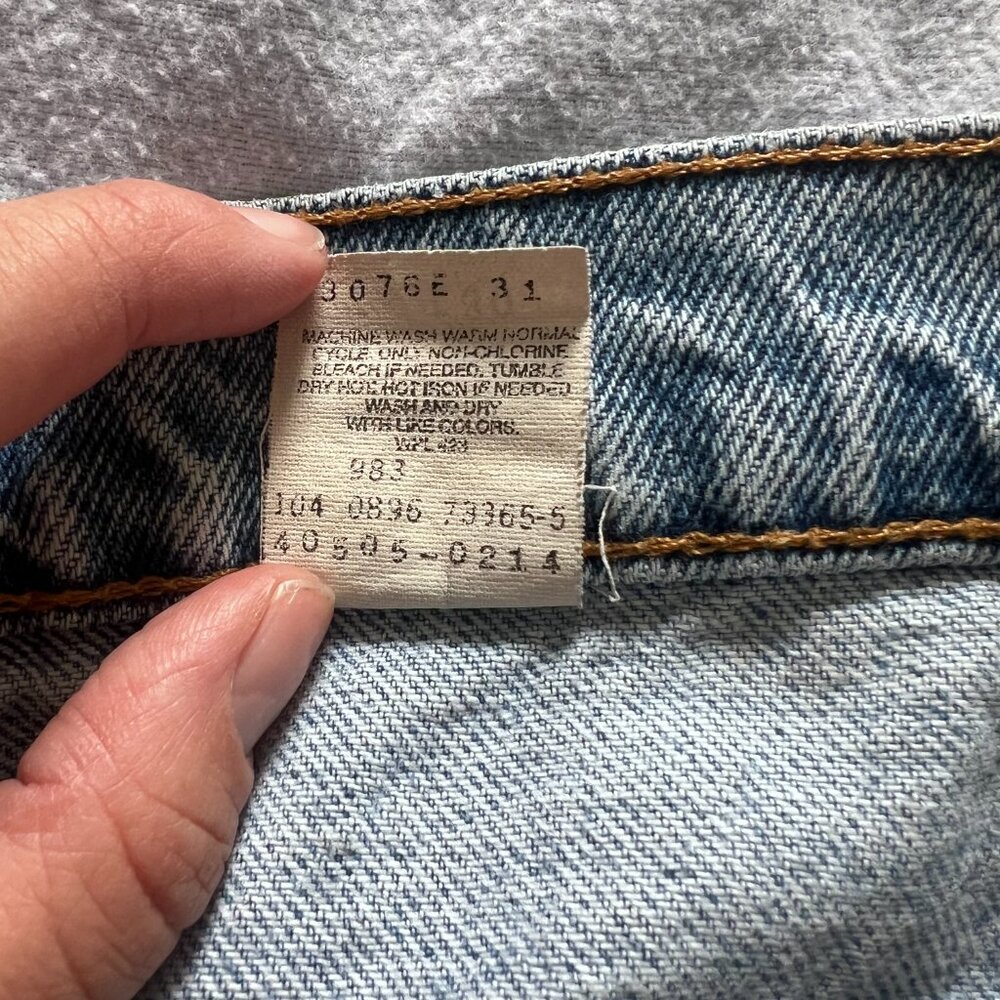 Vintage Levi’s 505 Orange Tab Straight Leg Jeans 38x30 - Picture 6 of 7